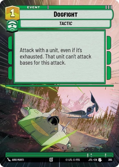 Dogfight (Hyperspace), Jump to Lightspeed 385