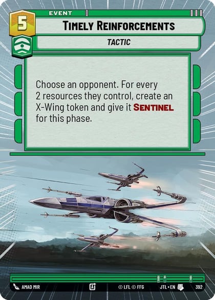 Timely Reinforcements (Hyperspace), Jump to Lightspeed 392