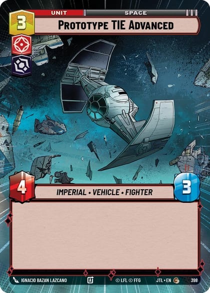 Prototype TIE Advanced (Hyperspace), Jump to Lightspeed 398