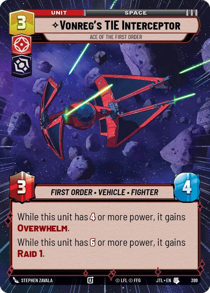 Vonreg's TIE Interceptor - Ace of the First Order (Hyperspace), Jump to Lightspeed 399