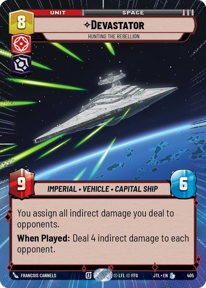 Devastator - Hunting the Rebellion (Hyperspace), Jump to Lightspeed 405