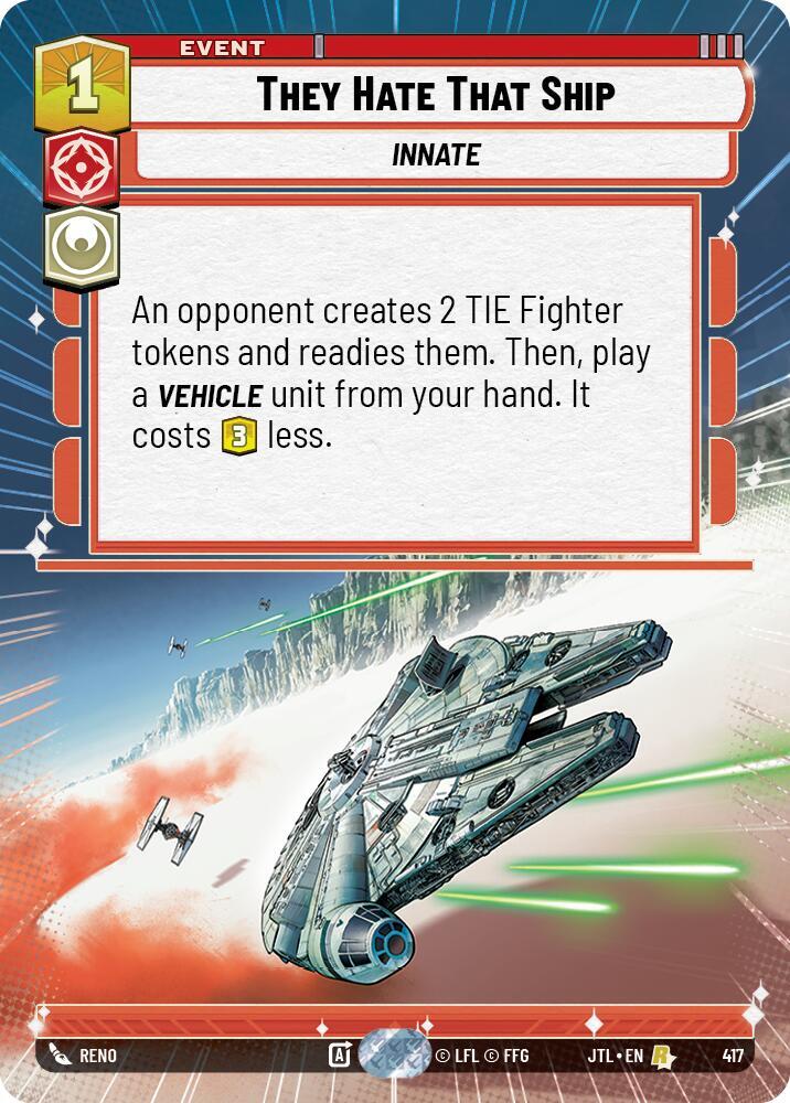 They Hate That Ship (Hyperspace), Jump to Lightspeed 417