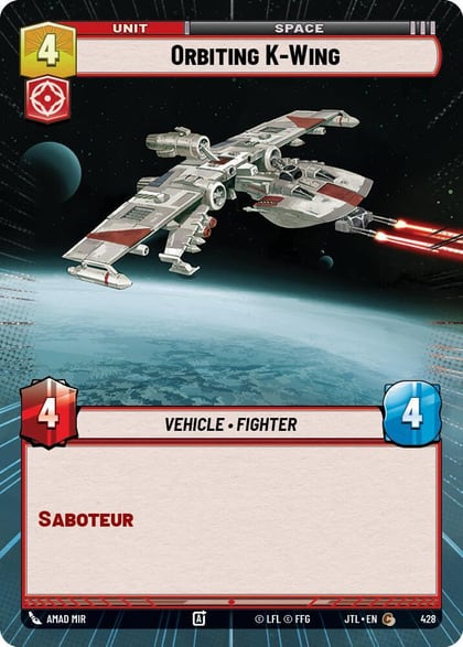 Orbiting K-Wing (Hyperspace), Jump to Lightspeed 428