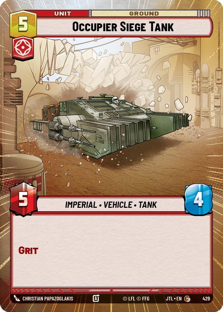 Occupier Siege Tank (Hyperspace), Jump to Lightspeed 429