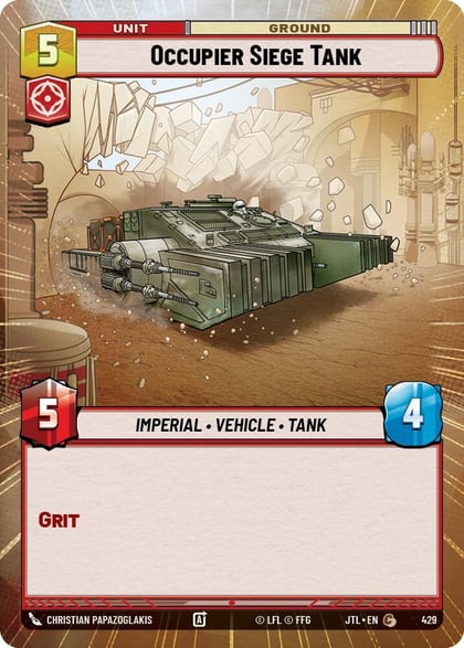 Occupier Siege Tank (Hyperspace), Jump to Lightspeed 429