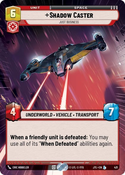Shadow Caster - Just Business (Hyperspace), Jump to Lightspeed 431