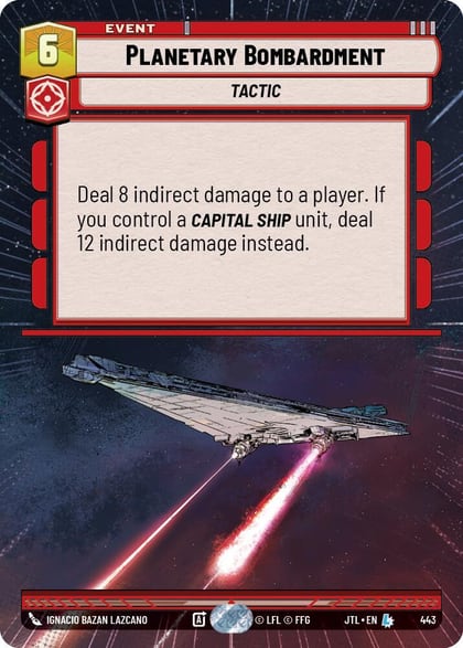 Planetary Bombardment (Hyperspace), Jump to Lightspeed 443