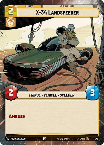 X-34 Landspeeder (Hyperspace), Jump to Lightspeed 476