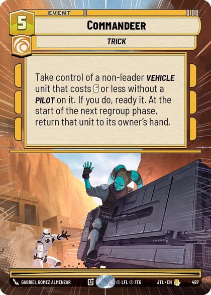 Commandeer (Hyperspace), Jump to Lightspeed 497