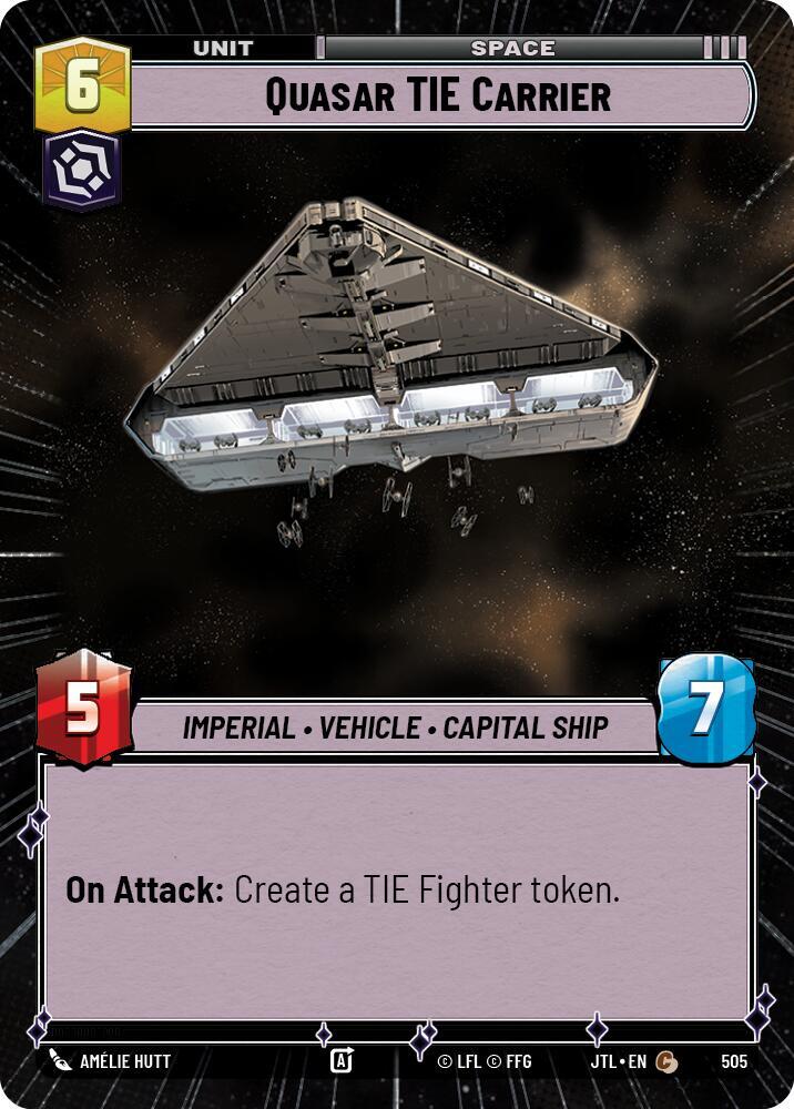 Quasar TIE Carrier (Hyperspace), Jump to Lightspeed 505