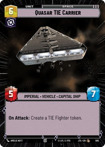Quasar TIE Carrier (Hyperspace), Jump to Lightspeed 505