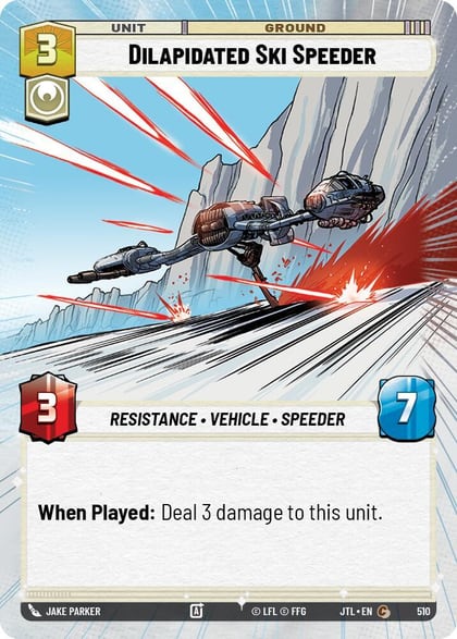 Dilapidated Ski Speeder (Hyperspace), Jump to Lightspeed 510