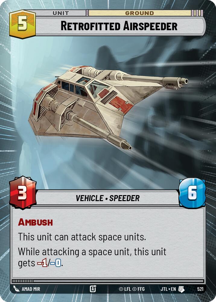 Retrofitted Airspeeder (Hyperspace), Jump to Lightspeed 521