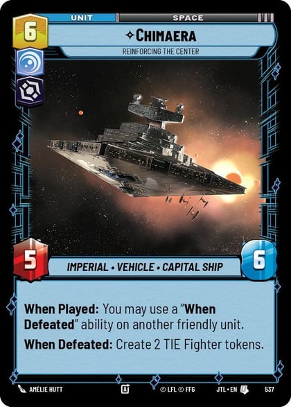 Chimaera - Reinforcing the Center (Foil), Jump to Lightspeed 537