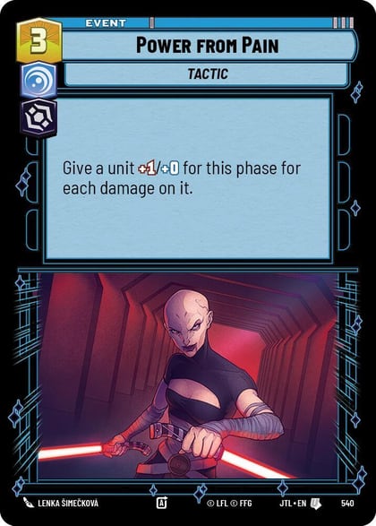 Power from Pain (Foil), Jump to Lightspeed 540