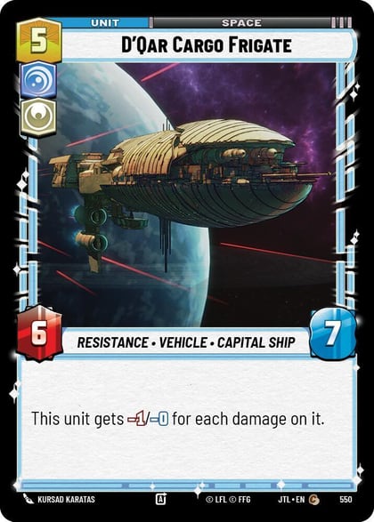 D'Qar Cargo Frigate (Foil), Jump to Lightspeed 550