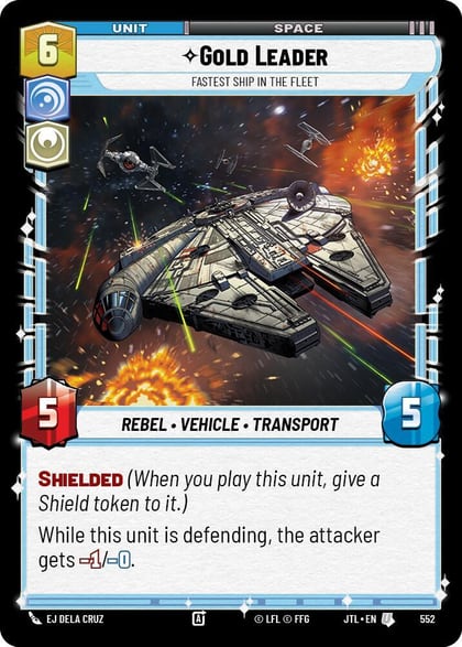Gold Leader - Fastest Ship in the Fleet (Foil), Jump to Lightspeed 552