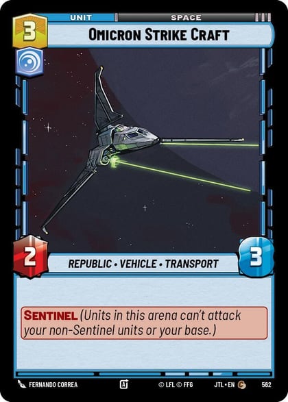 Omicron Strike Craft (Foil), Jump to Lightspeed 562