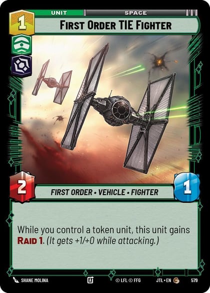 First Order TIE Fighter (Foil), Jump to Lightspeed 579