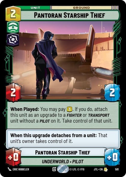 Pantoran Starship Thief (Foil), Jump to Lightspeed 581