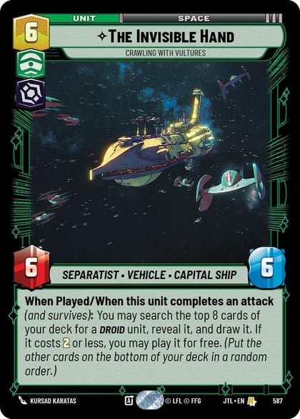 The Invisible Hand - Crawling With Vultures (Foil), Jump to Lightspeed 587