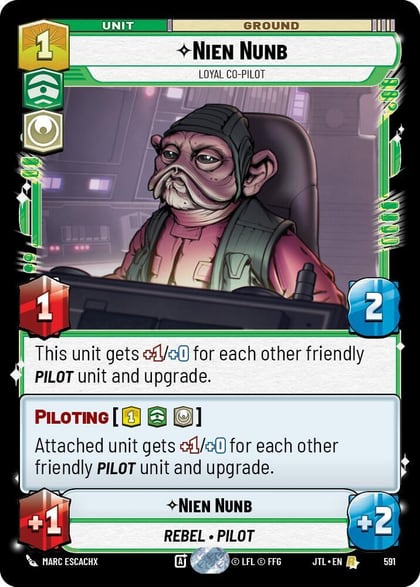 Nien Nunb - Loyal Co-Pilot (Foil), Jump to Lightspeed 591