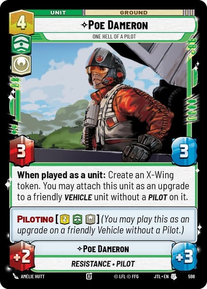 Poe Dameron - One Hell of a Pilot (Foil), Jump to Lightspeed 598