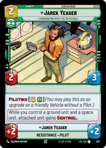 Jarek Yeager - Coordinating With The Resistance (Foil), Jump to Lightspeed 607