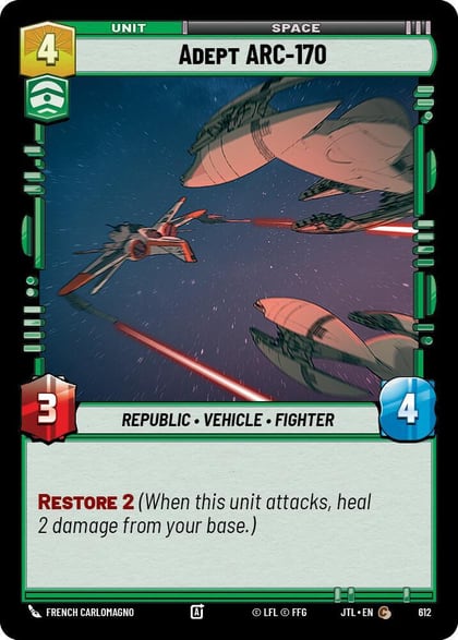 Adept ARC-170 (Foil), Jump to Lightspeed 612