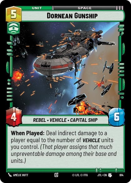 Dornean Gunship (Foil), Jump to Lightspeed 614