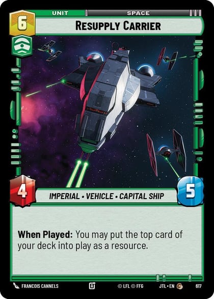 Resupply Carrier (Foil), Jump to Lightspeed 617