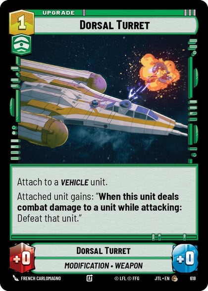 Dorsal Turret (Foil), Jump to Lightspeed 618