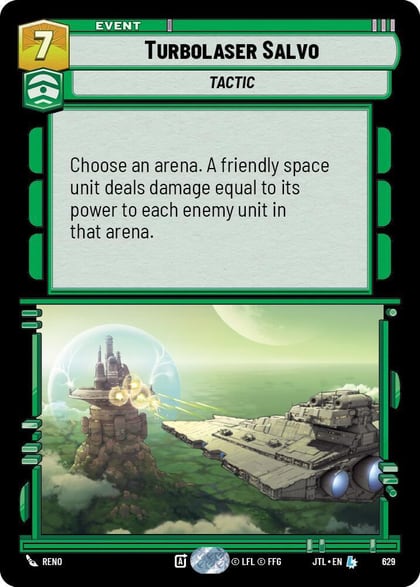 Turbolaser Salvo (Foil), Jump to Lightspeed 629