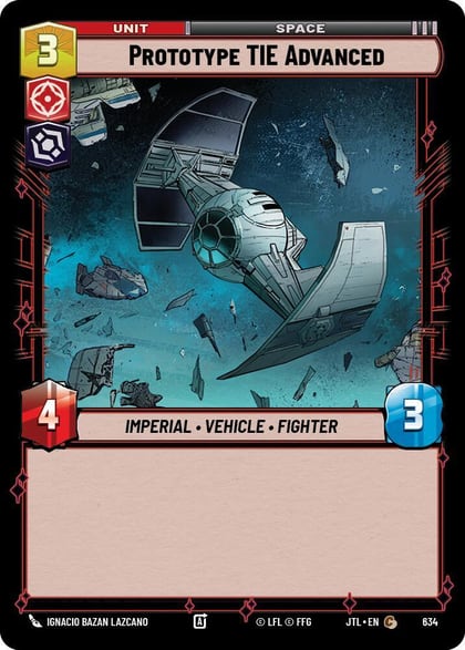 Prototype TIE Advanced (Foil), Jump to Lightspeed 634