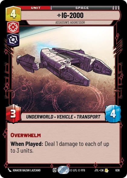 IG-2000 - Assassin's Aggressor (Foil), Jump to Lightspeed 638
