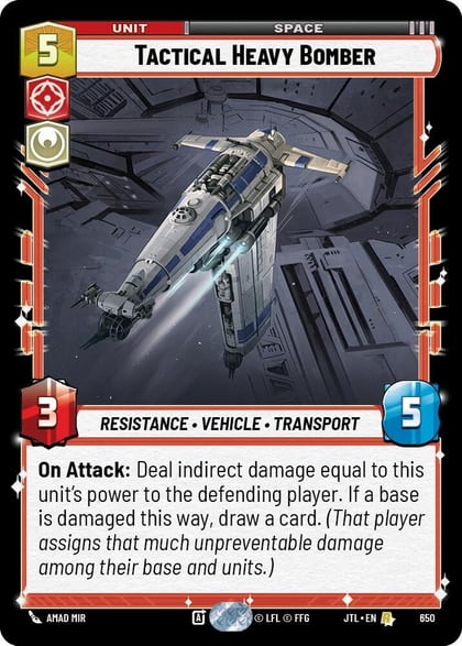 Tactical Heavy Bomber (Foil), Jump to Lightspeed 650