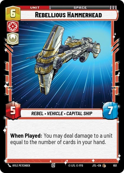 Rebellious Hammerhead (Foil), Jump to Lightspeed 651