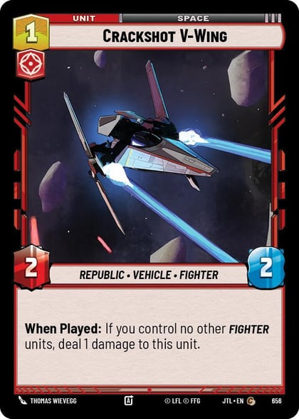 Crackshot V-Wing (Foil), Jump to Lightspeed 656