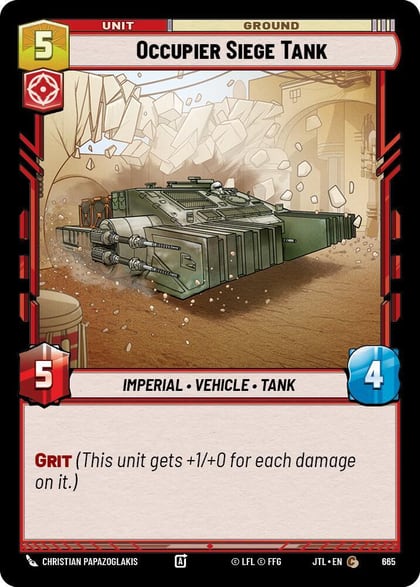 Occupier Siege Tank (Foil), Jump to Lightspeed 665