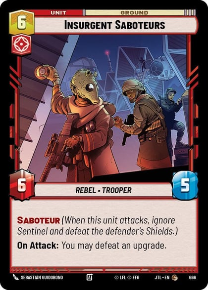 Insurgent Saboteurs (Foil), Jump to Lightspeed 666