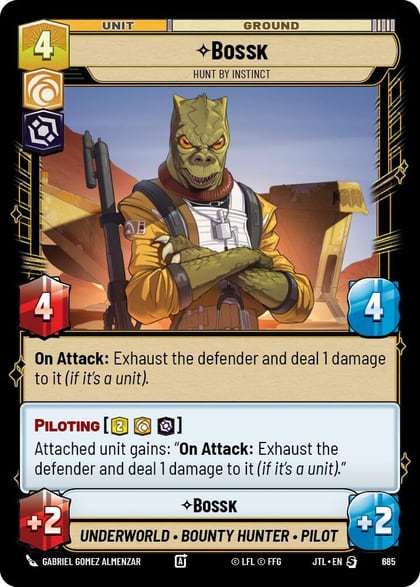 Bossk - Hunt By Instinct (Foil), Jump to Lightspeed 685