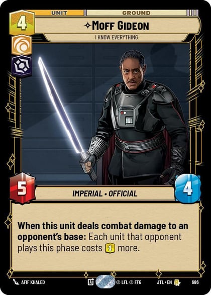 Moff Gideon - I Know Everything (Foil), Jump to Lightspeed 686