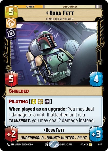 Boba Fett - Feared Bounty Hunter (Foil), Jump to Lightspeed 687