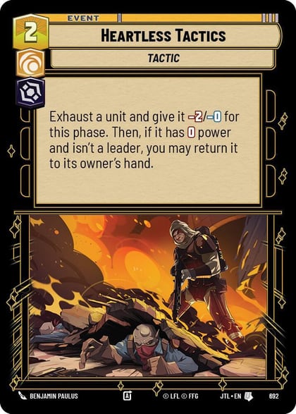 Heartless Tactics (Foil), Jump to Lightspeed 692