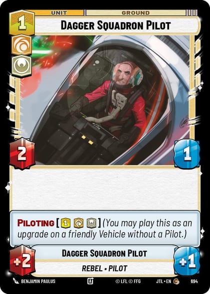 Dagger Squadron Pilot (Foil), Jump to Lightspeed 694
