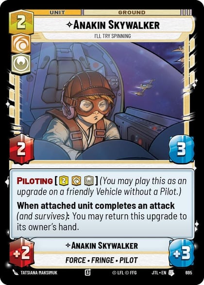 Anakin Skywalker - I'll Try Spinning (Foil), Jump to Lightspeed 695