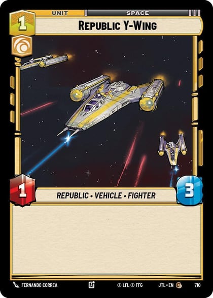 Republic Y-Wing (Foil), Jump to Lightspeed 710