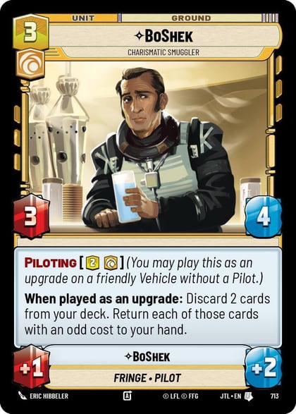 BoShek - Charismatic Smuggler (Foil), Jump to Lightspeed 713