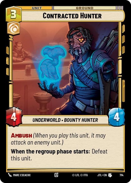 Contracted Hunter (Foil), Jump to Lightspeed 714