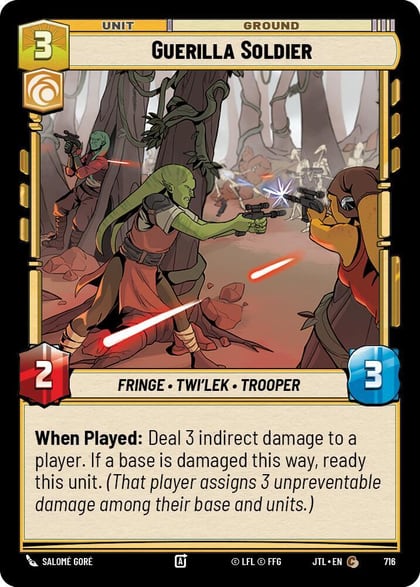 Guerilla Soldier (Foil), Jump to Lightspeed 716